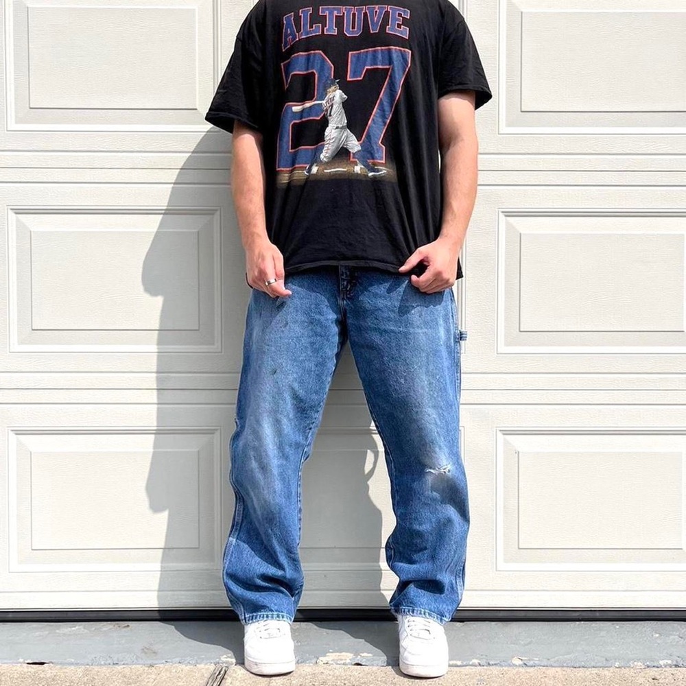 Vintage Rustler Carpenter Jeans | Y2K Baggy Fit 34x30